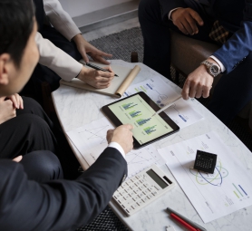 business-people-working-with-ipad-high-angle